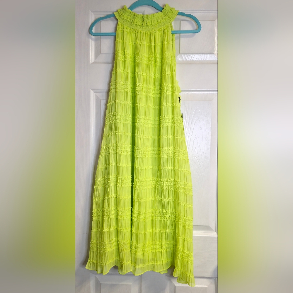 Kensie Lime Green Sleeveless Dress New Size 14